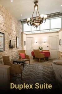 Dupplex room menu chambre 2 Dupplex room menu chambre 2